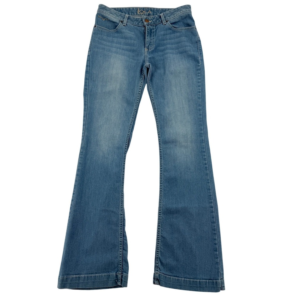 Kimes Ranch Lola Trouser Flare Leg Western Denim Jeans Womens 8/34 USA Made